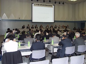 定時社員総会の様子